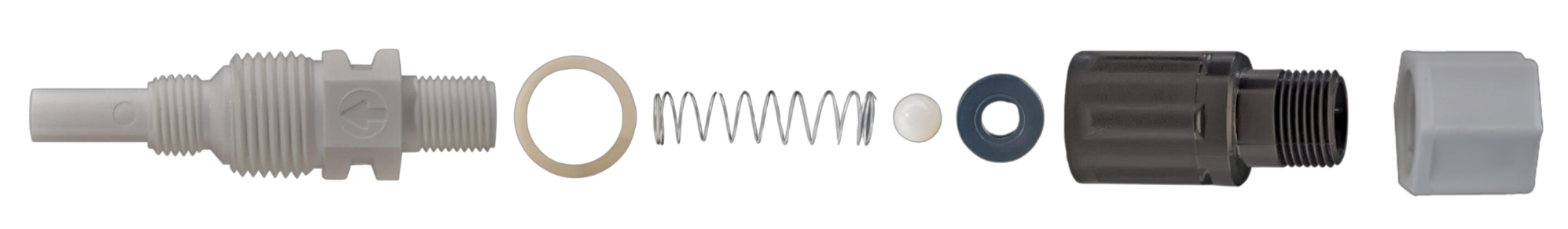 3/8” Ball Check Valve – Stainless, Ceramic, EPDM & Santoprene®
