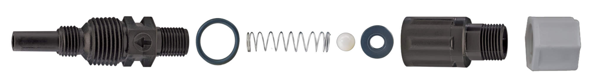 3/8″ Ball Check Valve – Tantalum, Ceramic & FKM