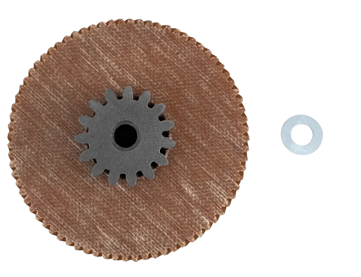 Phenolic Gear & Spacer – 44 RPM